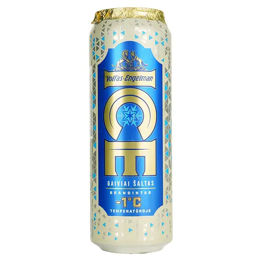 Пиво Volfas Engelman ICE світле фільтроване 4.5% 0.568 л