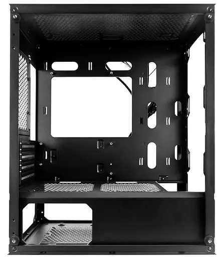 Корпус 1stPlayer X4-M-BK-2F1P-1F1 Black без БП - фото 4