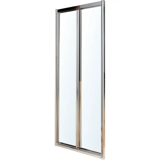 Душові двері Eger Bifold 90x195 см розсувні прозоре скло профіль хром 599-029-90, прозорий, хром - фото 1