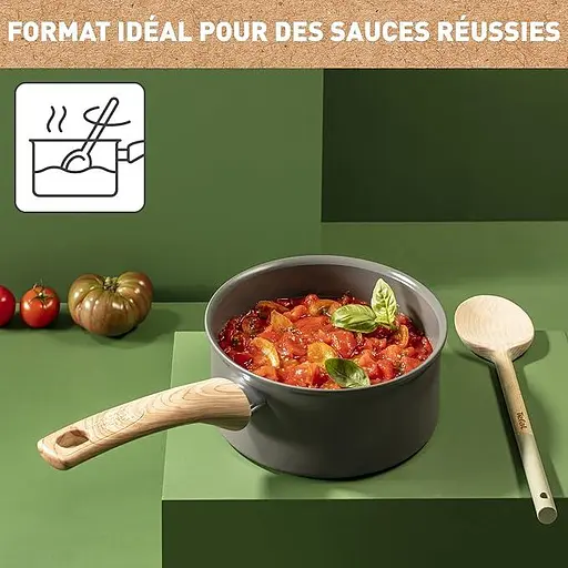 Сотейник Tefal Renew Eco Design 2 л. 18 см (C4252913) с керамическим антипригарным покрытием - фото 3