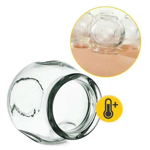 Вакуумні масажні банки 4FIZJO для тіла (китайські/атницелюлітні банки) 20 шт скляні (P-5905973402248) - фото 4