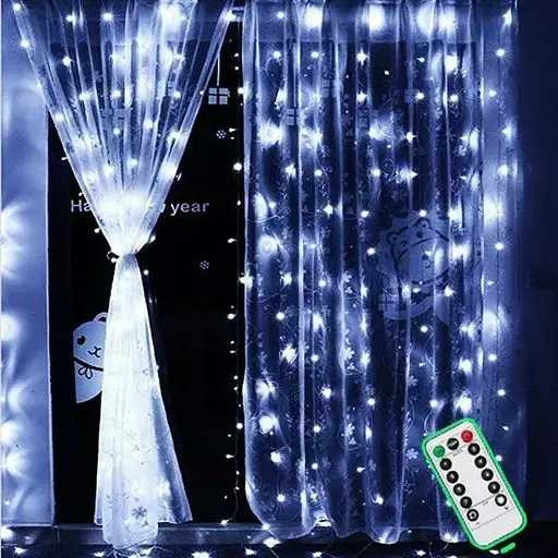 Гирлянда штора LED Star LED City капля росы 3х3 м 300 led c пультом + блок