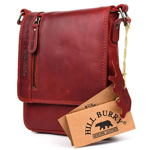 Чоловіча шкіряна сумка Hill&Burry 22х19х5 см sum0026487 - фото 3