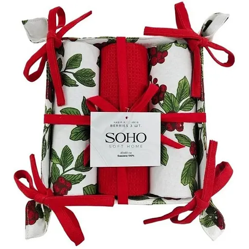 Набір рушників Soho Berries бавовна 100% 40х60 см 3 шт. (BS 45541H/1)