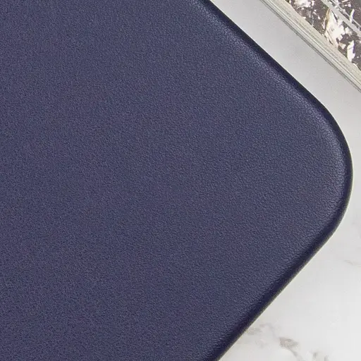 Шкіряний чохол Leather Case (AAA) with MagSafe and Animation для Apple iPhone 14 (6.1) Ink - фото 3