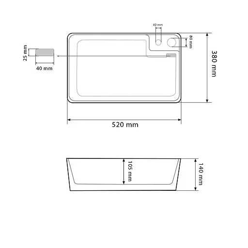 Умивальник VBI Altamura white на пральну машинку VBI-016000, Білий - фото 5