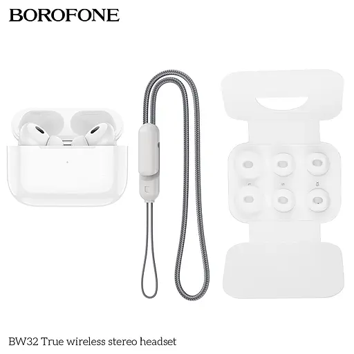 Наушники Borofone BW32 True wireless stereo headset White - фото 3