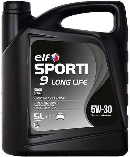 Моторна олива Elf Sporti 9 LONGLIFE 5W30 5л (10-5 SP9 LL)