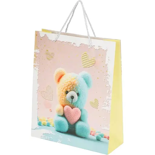 Пакет подарунковий QY050914 M Жовтий - фото 1