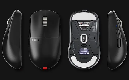 Миша PULSAR X2H v3 eS Size2 8K Black (PX2H3ES21) - фото 4