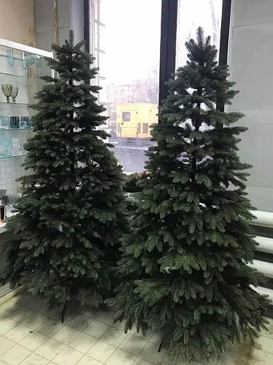 Штучна пухнаста ялинка Преміум (висота 1.50 м) лита (Зелена) - фото 8