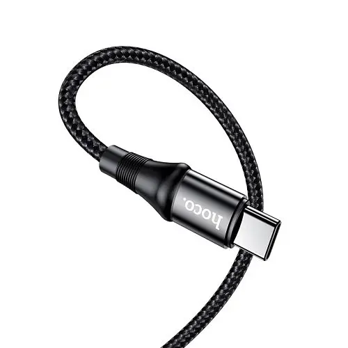Кабель PD Hoco X50 TypeC -to-TypeC Exquisito 100W-cable 100W/5A/1 м чорний - фото 1