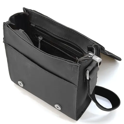 Чоловіча шкіряна сумка через плече TARWA 26х22х6 см sum0025883 - фото 6