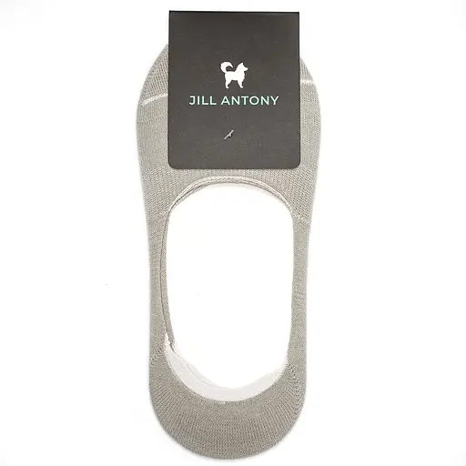 Бесшовные дышащие следы с силиконом ORGANIC cotton JILL ANTONY 38-40 women's арт. 31001 38-40, Хлопок, Серый - фото 3