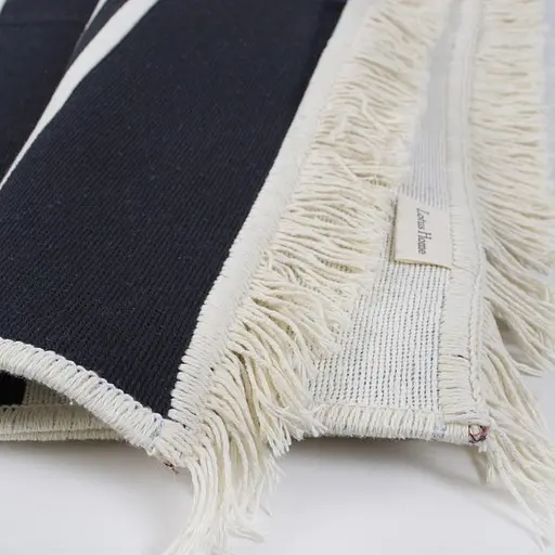 Ковер двухсторонний 80 х 150см Lotus Home - Infinity Stripe темно-синий (svt-2000022352086) - фото 4