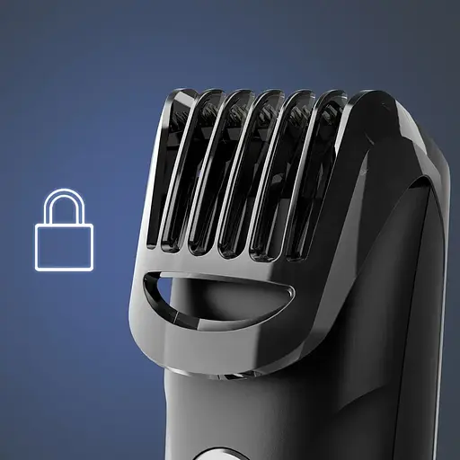 Триммер Rowenta Stylis Easy, для бороды и усов, сеть+акум., насадок-2, сталь, черный - фото 8