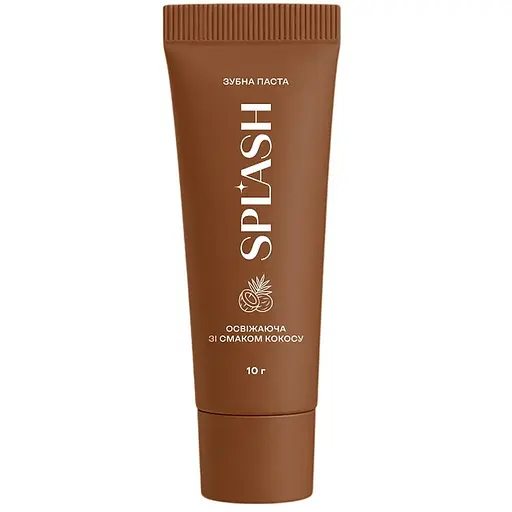 Зубна паста Splash освіжаюча зі смаком кокосу 10 г - фото 1