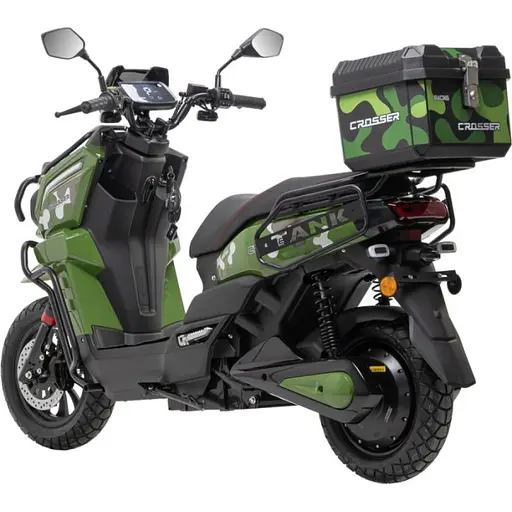 Електроскутер Двомісний Crosser CR-21 (2500W 72V/35Ah) Графенова батарея Зелений - фото 11