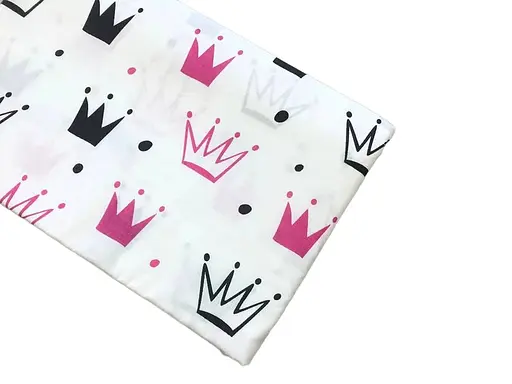 Хлопковая пеленка Moontime 100х80см "Короны малиновые" - фото 1