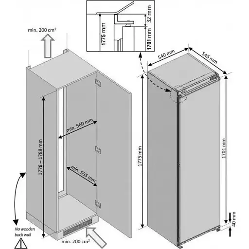 Холодильна камера Beko BSSA315K2S - фото 2