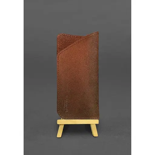 Кожаный чехол для очков BlankNot Краст Светло-коричневый - фото 5