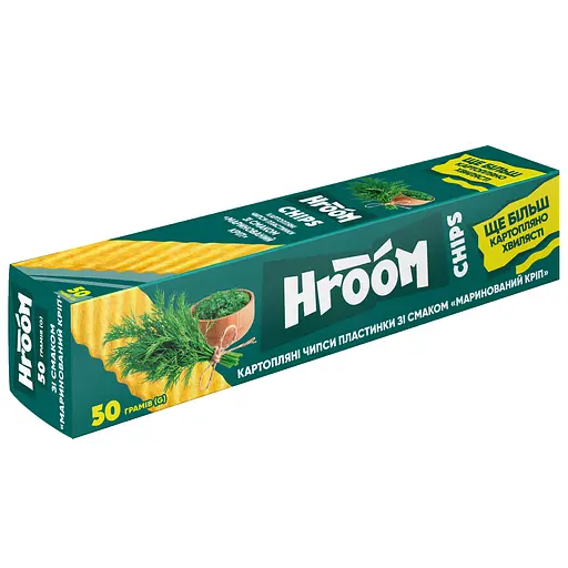 Картофельные чипсы Hroom! со вкусом Маринованный укроп 50 г