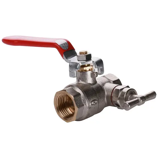 Кран кульовий повнопрохiдний зі спускником повітря Solomon 1/2″ B1018 - фото 1