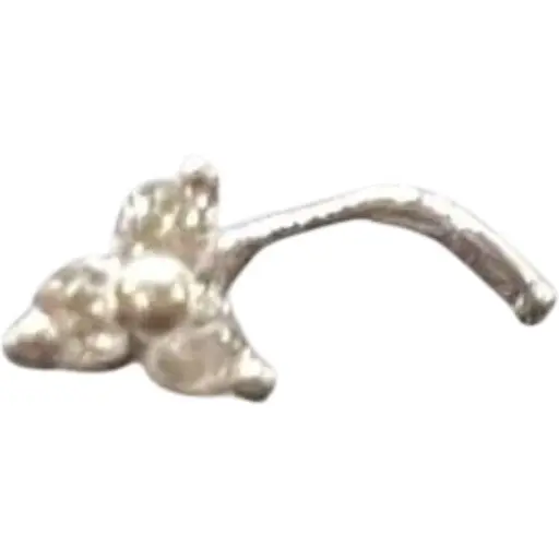 Срібна сережка-пірсинг в ніс Dear. 1039.1С