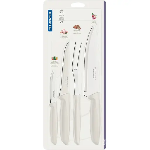Набор ножей Tramontina Plenus light grey, 4 предмета (6740835)