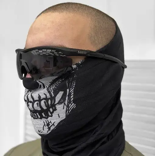 Тактические защитные очки 5.11 с 3 сменными линзами (Черный) - фото 2