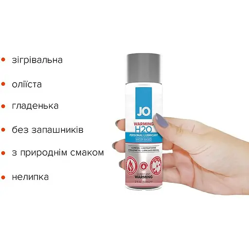 Зігрівальна змазка на водній основі System JO H2O Warming (60 мл) - фото 2