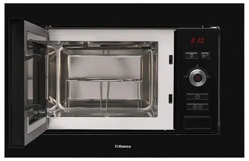 Микроволновая печь Hansa встраиваемая 20л 800Вт гриль дисплей черный - фото 7