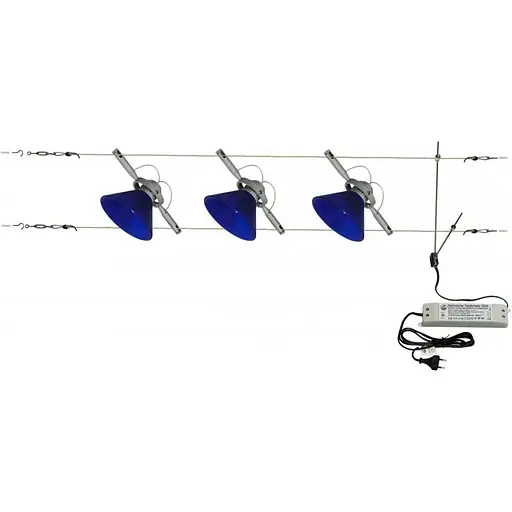 Светильник струнный поворотный Brille HTL-79/3 Blue система 176255