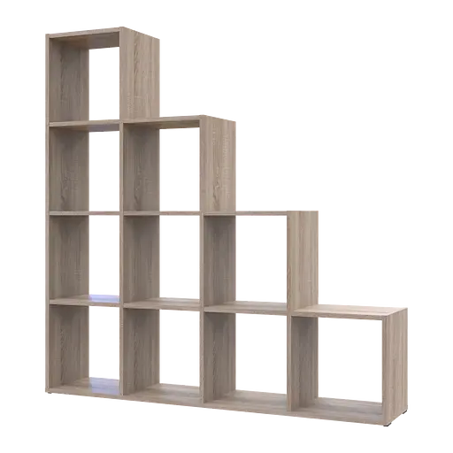 Стеллаж Doros Степь 4х4 Дуб сонома открытый 136.2х28.8х140.7 (41516165) - фото 2