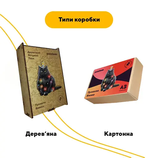 Деревянный фигурный пазл Пушистая Елка, А1, Картонная коробка 500+ элементов - фото 4