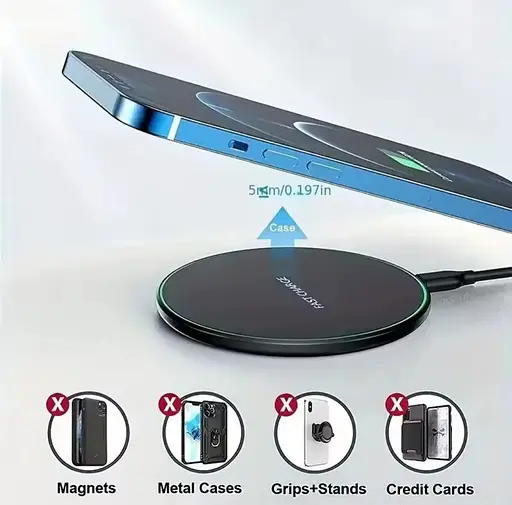 Беспроводное зарядное устройство для телефонов, планшетов, наушников и других гаджетов, 30 Вт, Type-C - фото 6