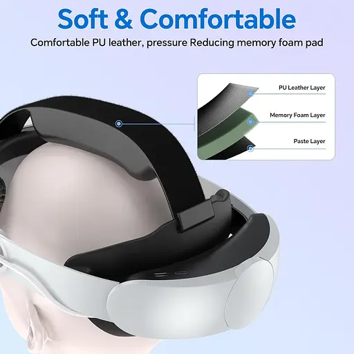 Ремінець на голову, сумісний з Quest 3, акумулятор ємністю 10000 мАг - фото 5