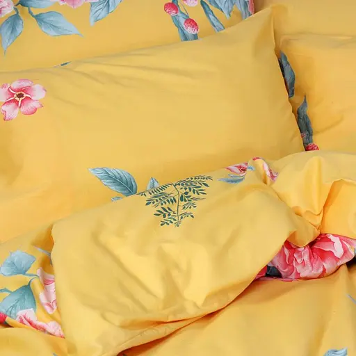 Полуторный комплект постельного белья Желтый 355302 - фото 3