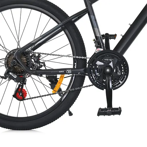 Велосипед SKD75 MTB 2605-1, 26 дюймів, сталева рама 16 Sunrun 24SP чорний - фото 7