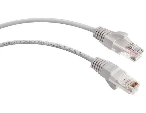 Патч-корд 0.5 м, UTP, Grey, GepLink, Cat.5e, CCA, PVC (GL8050)