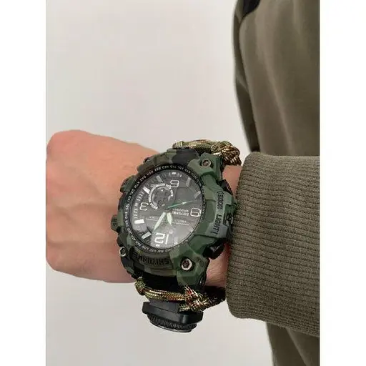 Часы мужские наручные Hemsut Military с компасом (Камуфляж) - фото 4