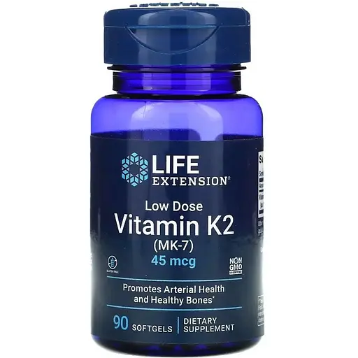 Вітаміни та мінерали Life Extension Vitamin K2 45 mcg Low Dose, 90 капсул