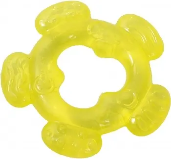 Прорезыватель для зубов Lindo, с водой, желтый (LI 304 жел) - фото 1