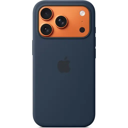 Чехол Silicone Case with Button, Animation, MagSafe для Apple iPhone 17 Pro Midnight ААА (149943) - фото 2