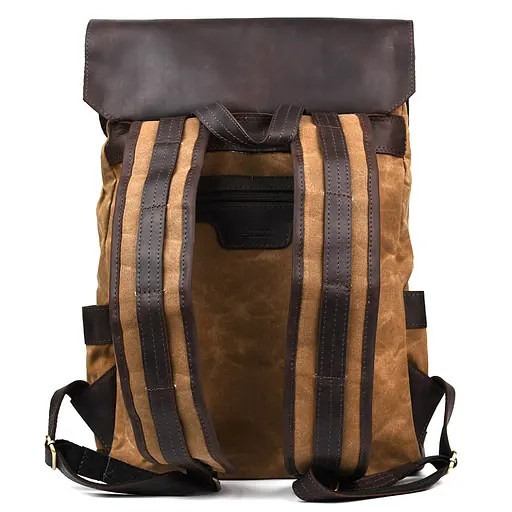 Шкіряний чоловічий рюкзак TARWA 42х33х12 см nsa0001342 - фото 2