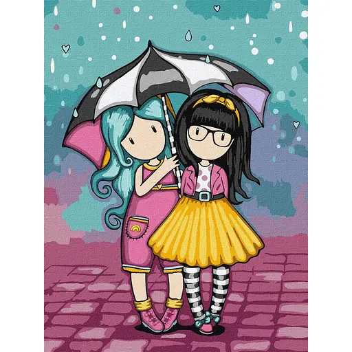 Картина за номерами "Look-Be Kind Santoro Gorjuss Collection" Ідейка KHO8586, 30х40 см - фото 1