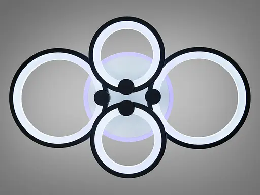 Светодиодная люстра смарт светильник с пультом, димером, 100W - фото 2