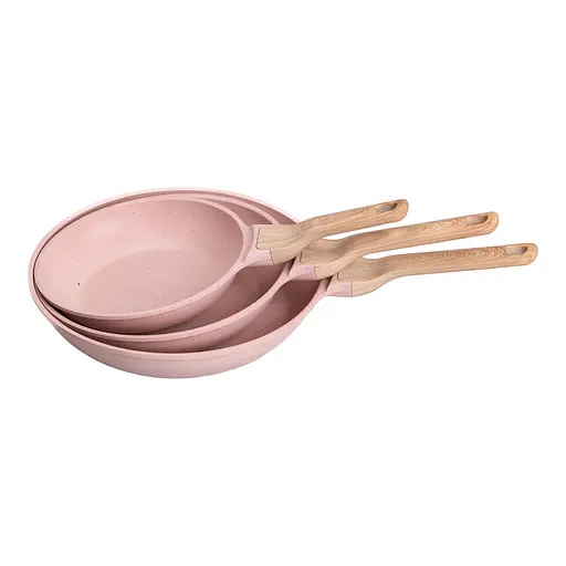 Набор универсальных сковородок ⌀ 20/24/28 см MGC алюминиевый с антипригарным покрытием 1,2/2/3 л. - фото 1