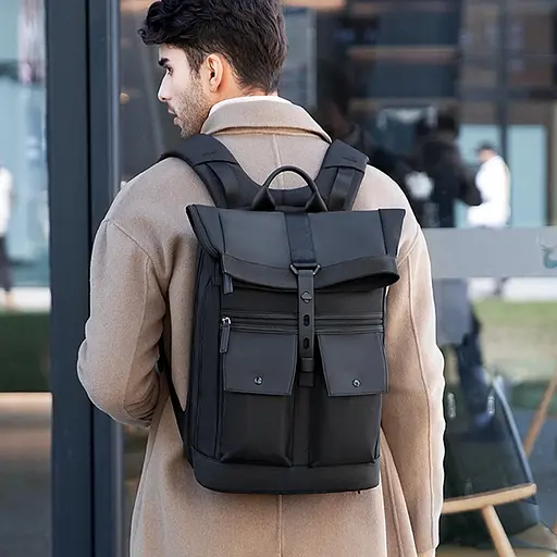 Рюкзак Mark Ryden для ноутбука 15,6 дюймов Sam MR1696 с возможностью расширения Черный - фото 8