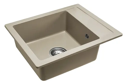 Кухонна мийка гранітна Rea Rino beige ZLE-00105 - фото 1